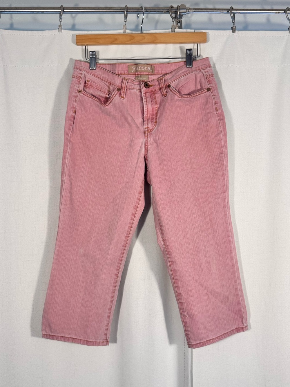 Y2K Jeanstar Pink Cropped Denim Capris